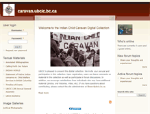 Tablet Screenshot of caravan.ubcic.bc.ca